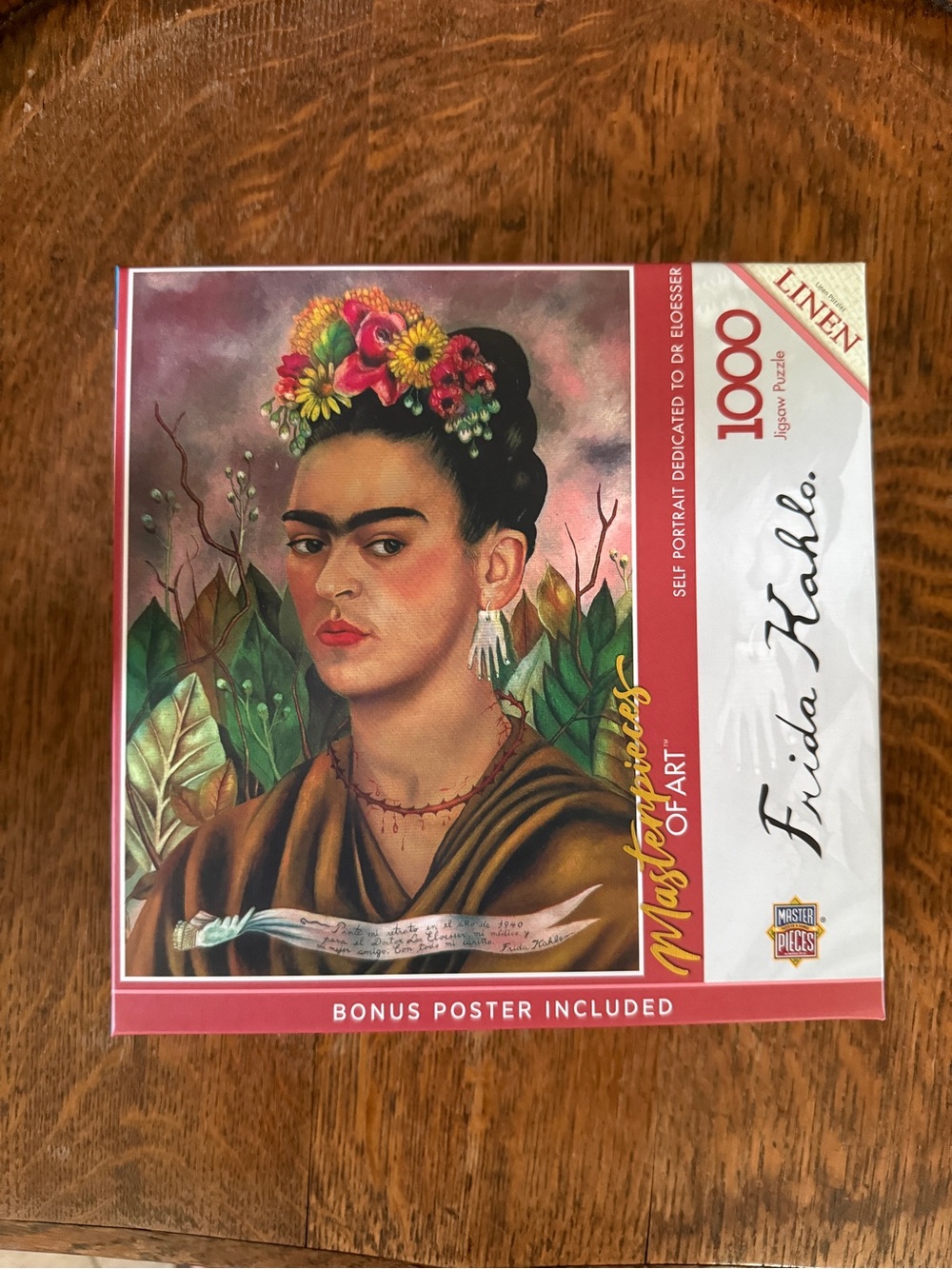 Masterpieces Frida Kahlo 1000-Piece Linen Puzzle